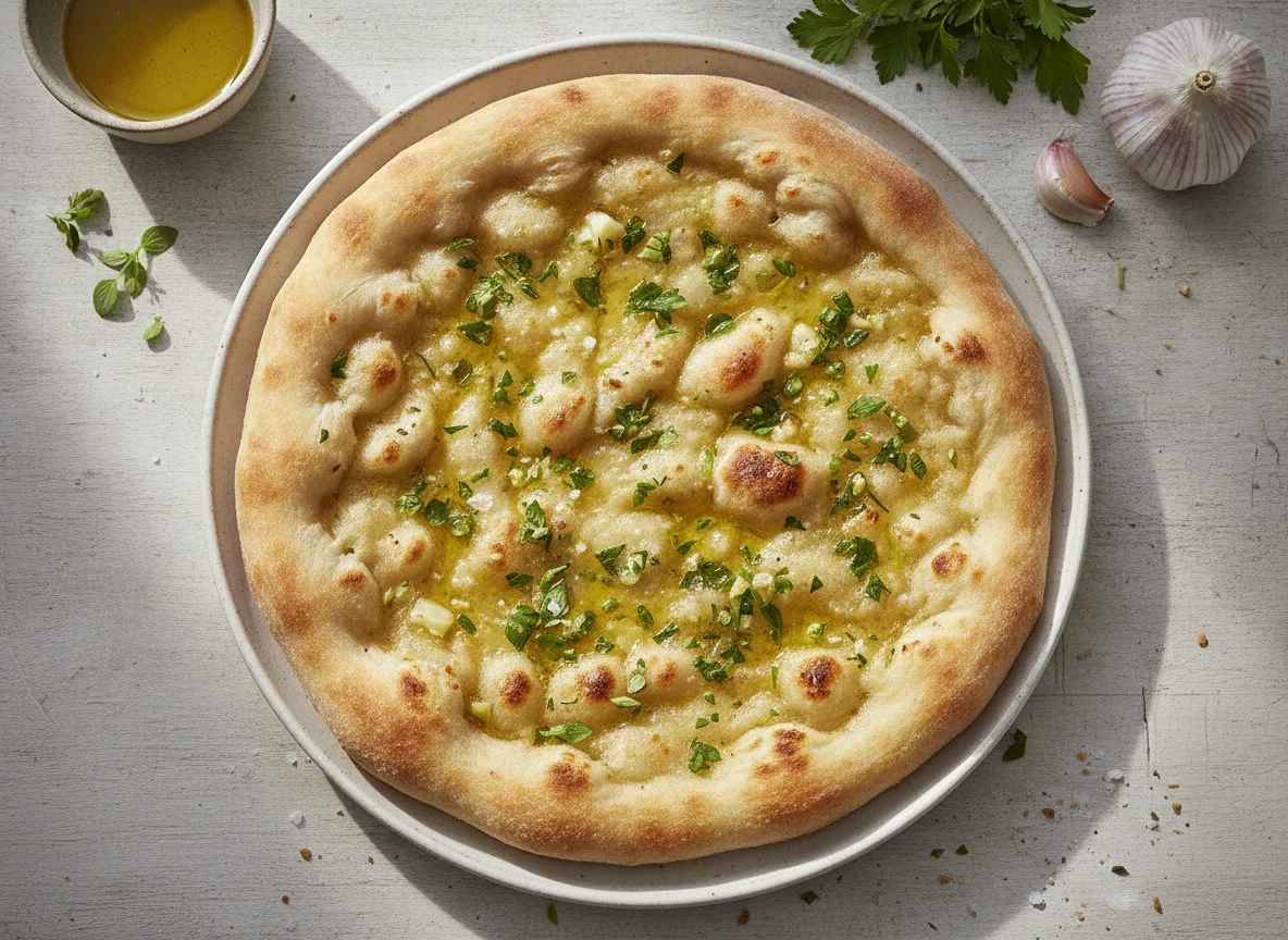Pizzabrot mit Knoblauch photo