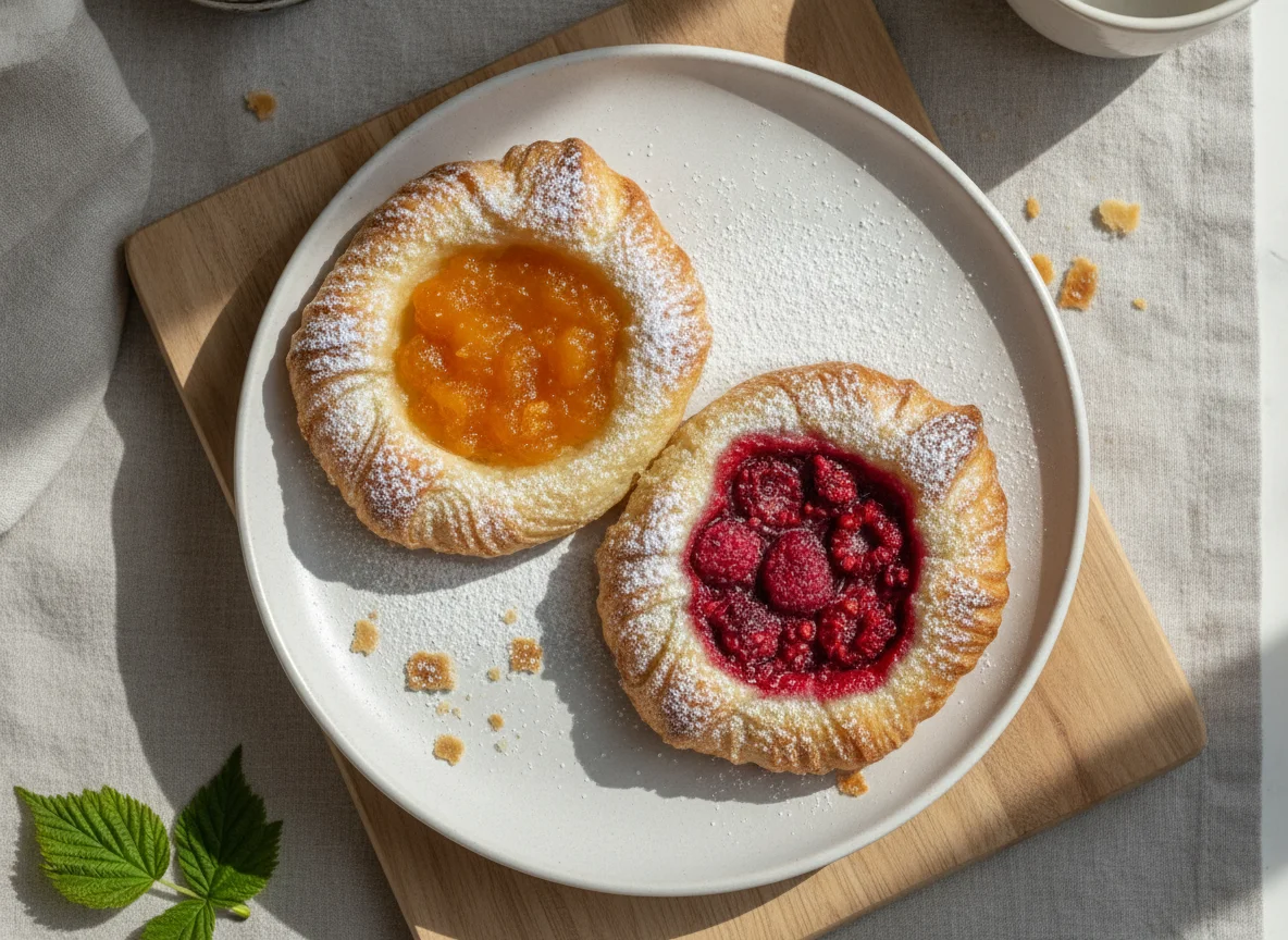 Plundergebäck mit Fruchtfüllung photo