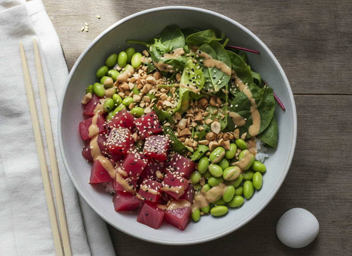 Poke Bowl mit Thunfisch photo
