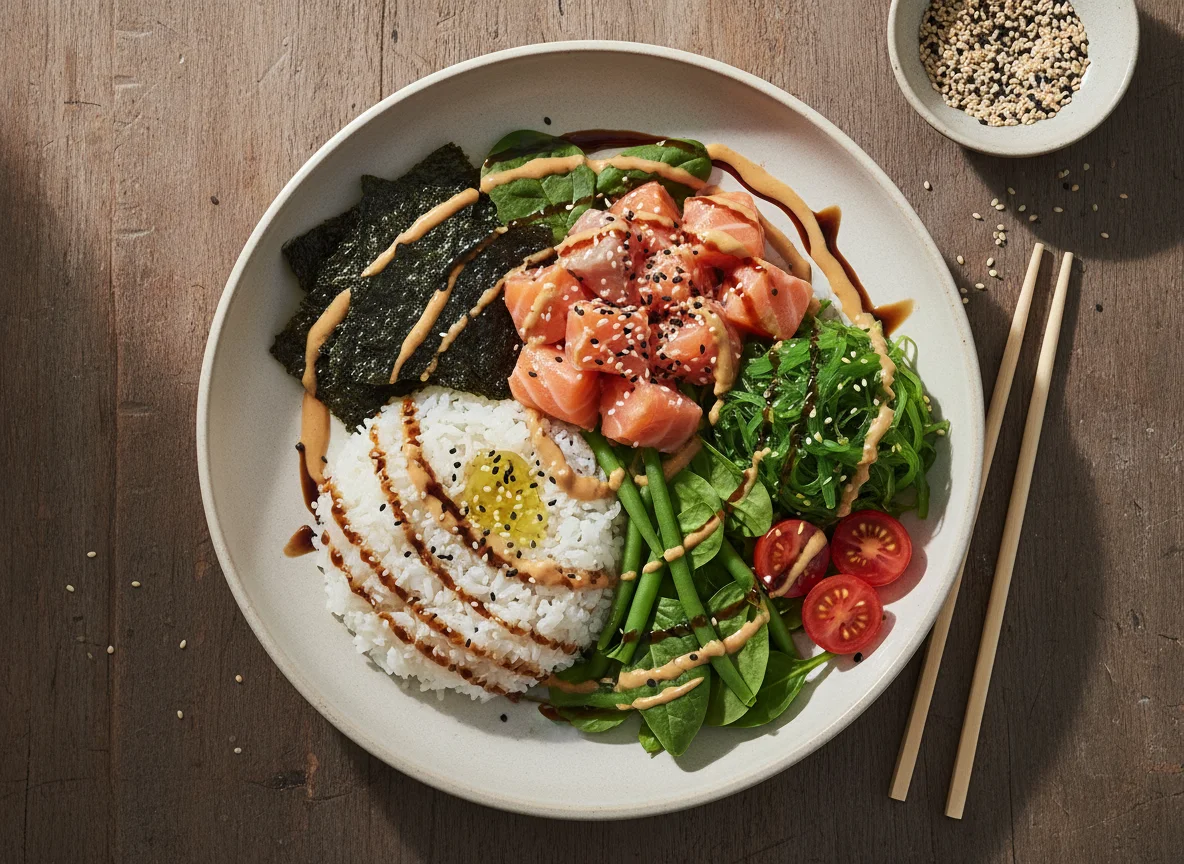 Poke mit Lachs photo