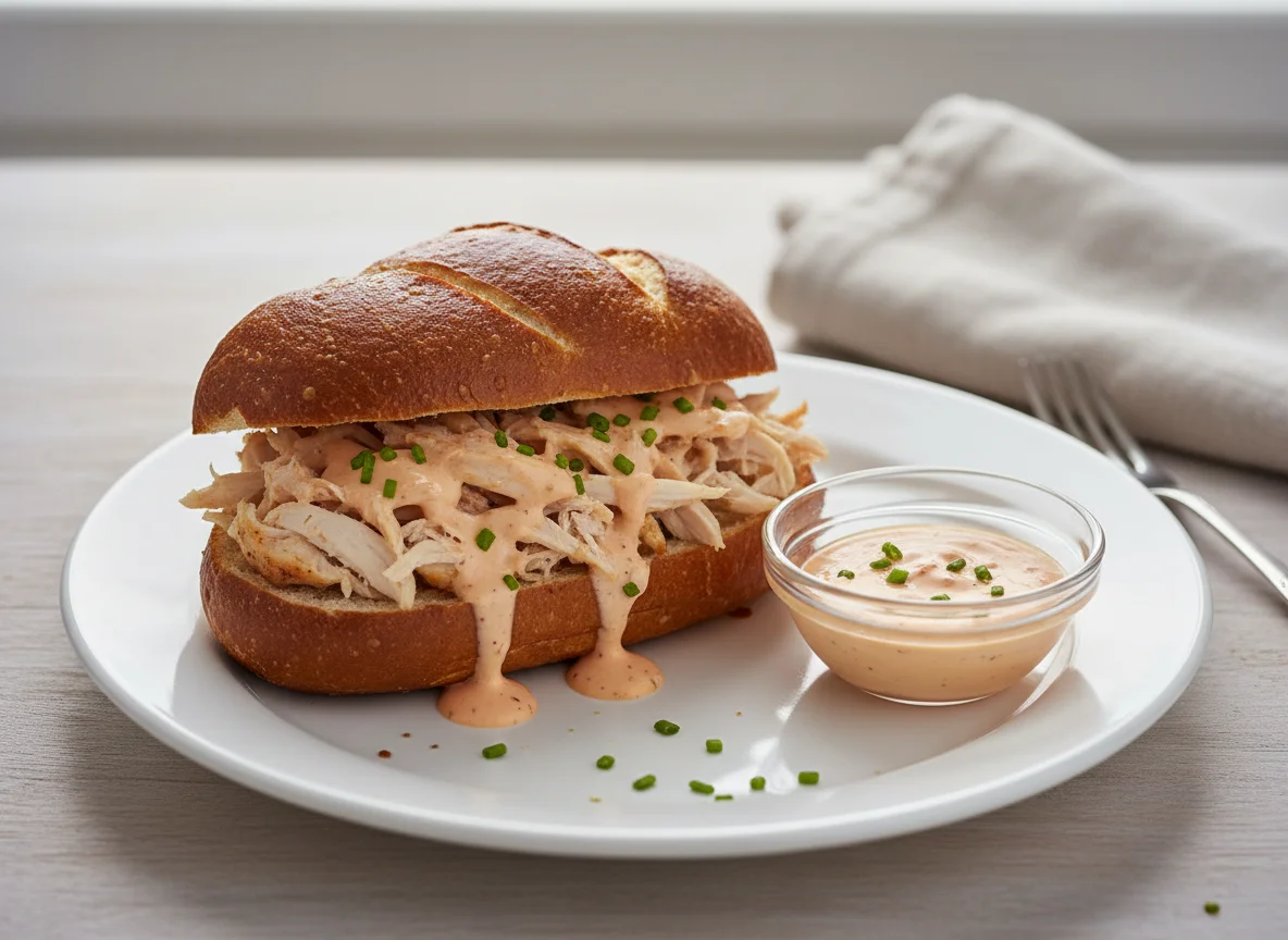 Poulet Cocktail Brötchen photo