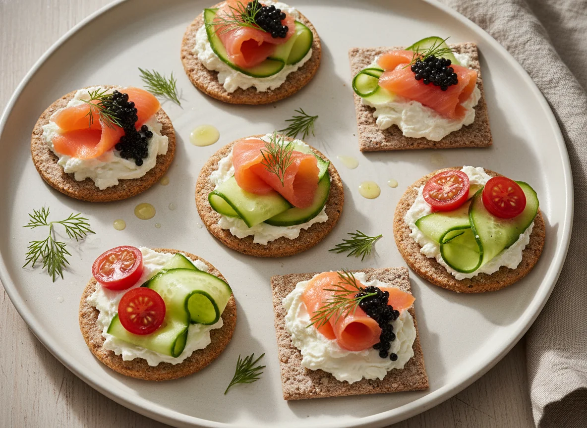 Premium Cracker mit Belag photo