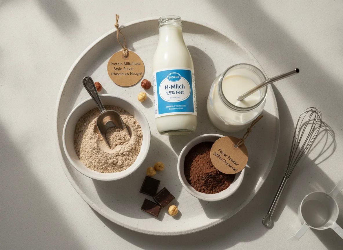 Protein-Milchshake Zutaten photo