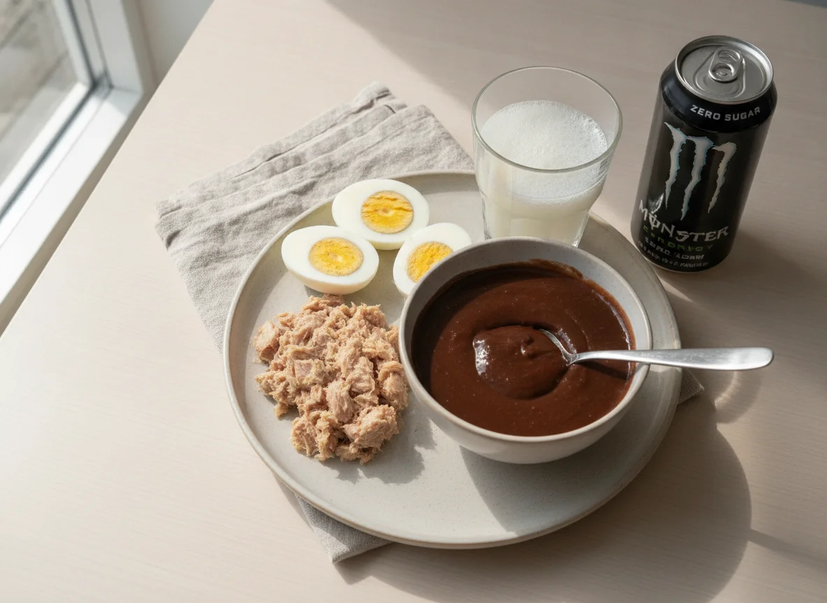 Proteinreiche Zwischenmahlzeit photo