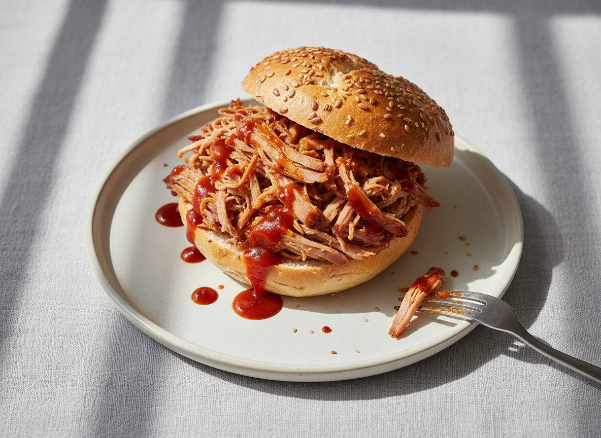 Pulled Pork Brötchen photo