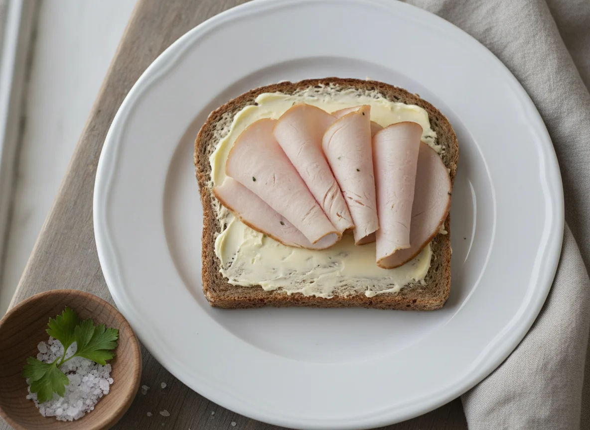 Putenbrust auf Vollkornbrot photo