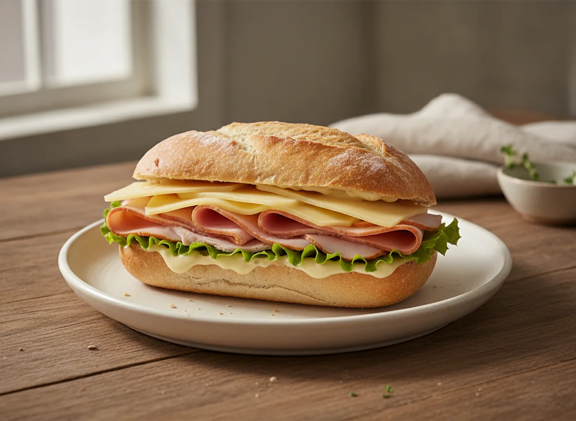 Puten-Käse-Brötchen photo