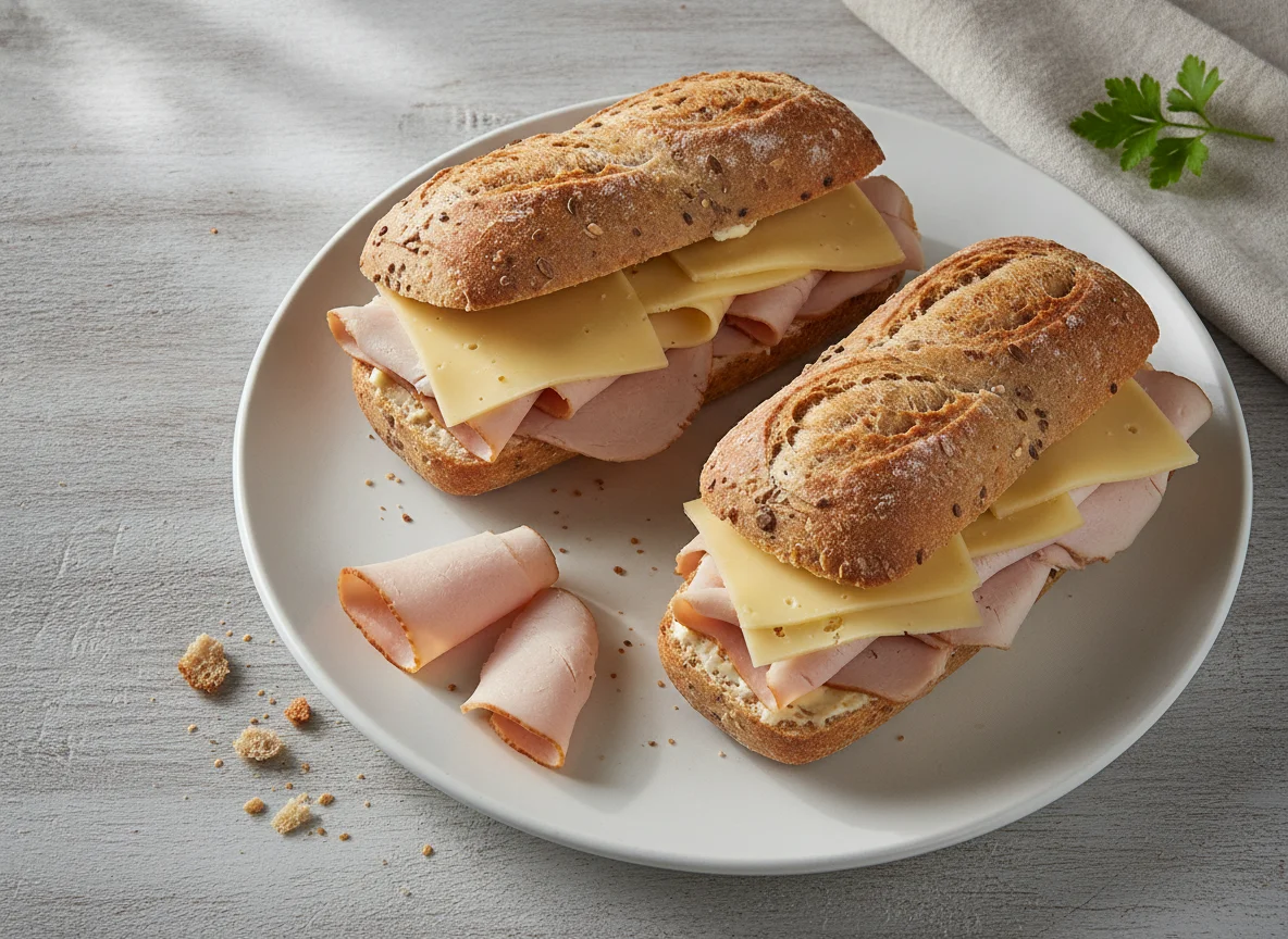 Puten-Sandwich mit Käse photo