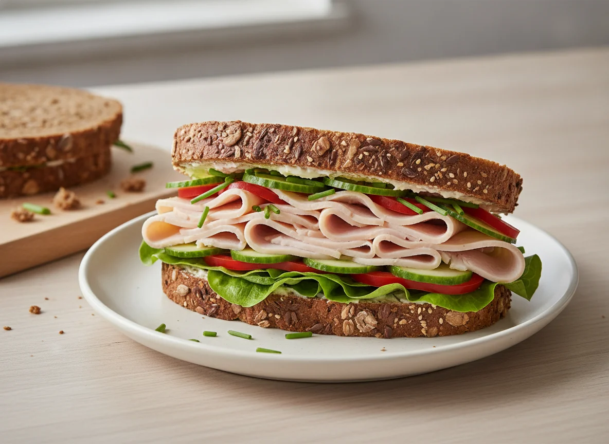 Puten-Vollkornsandwich photo
