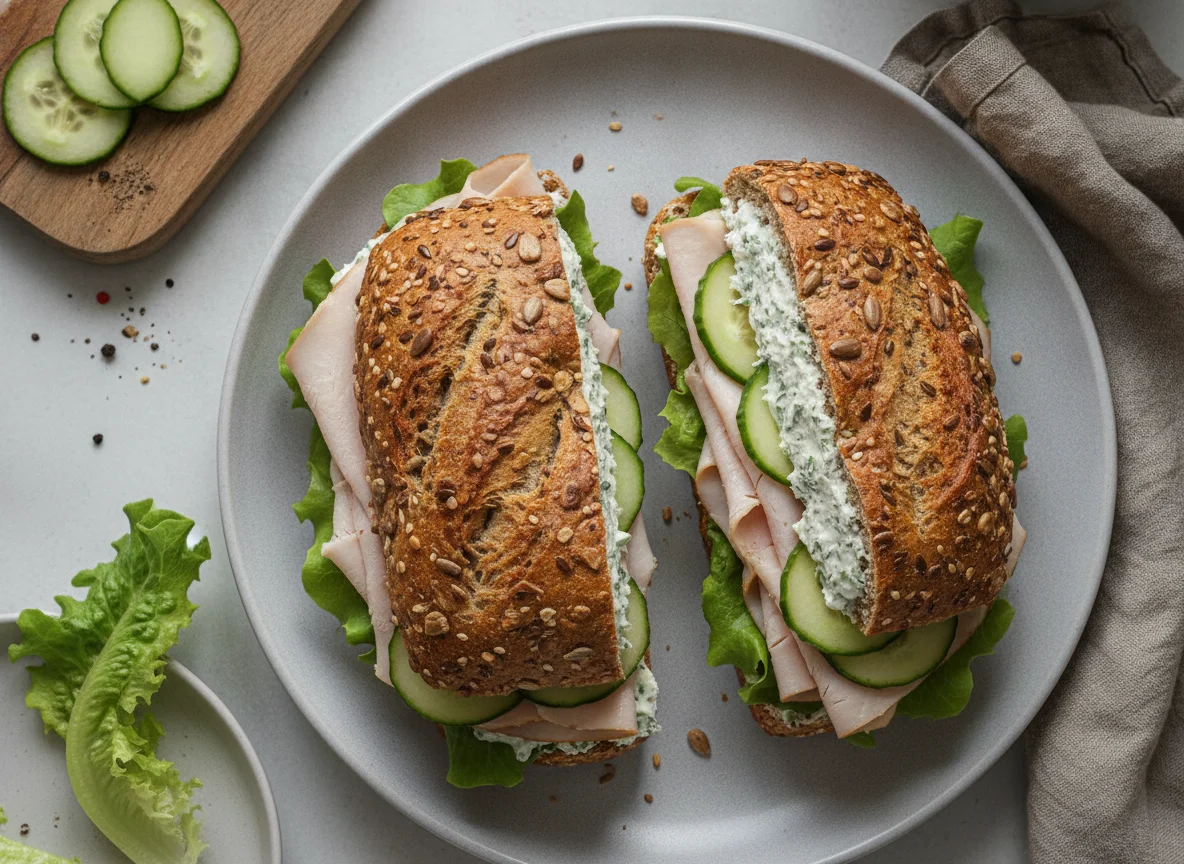Puten-Vollkorn-Sandwich photo