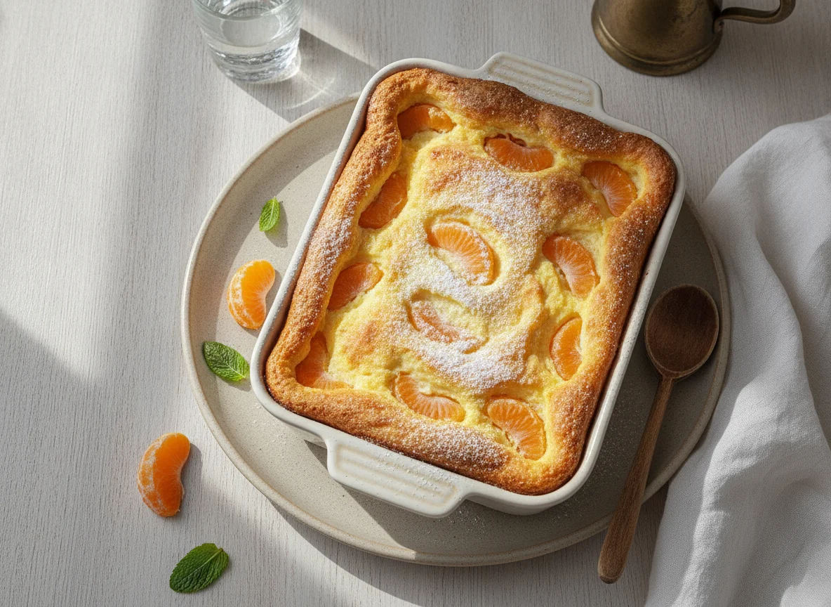 Quarkauflauf mit Mandarinen photo