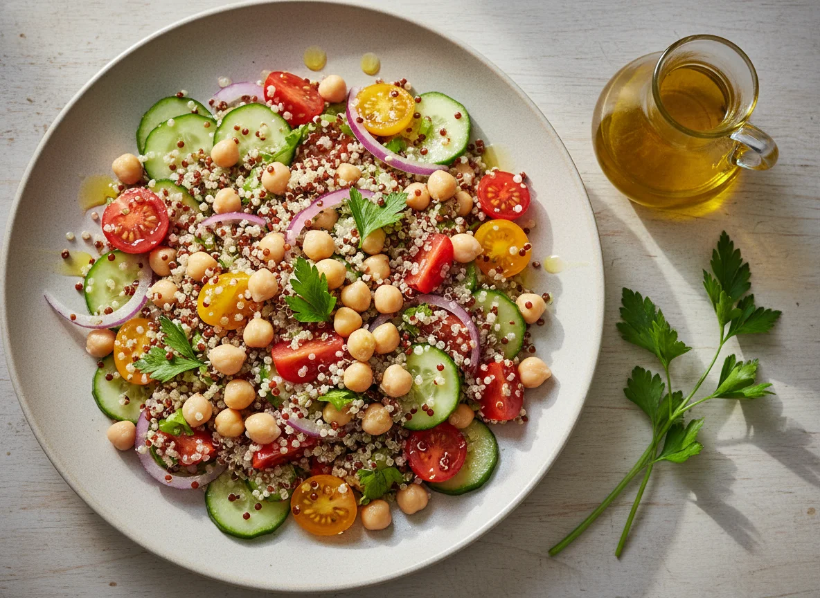 Quinoa-Kichererbsen-Salat photo