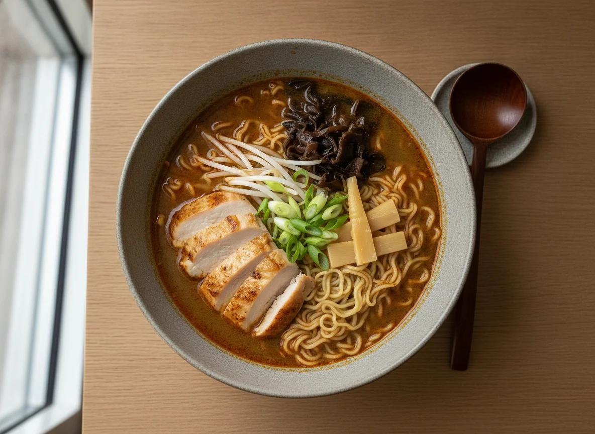 Ramen mit Hähnchen photo