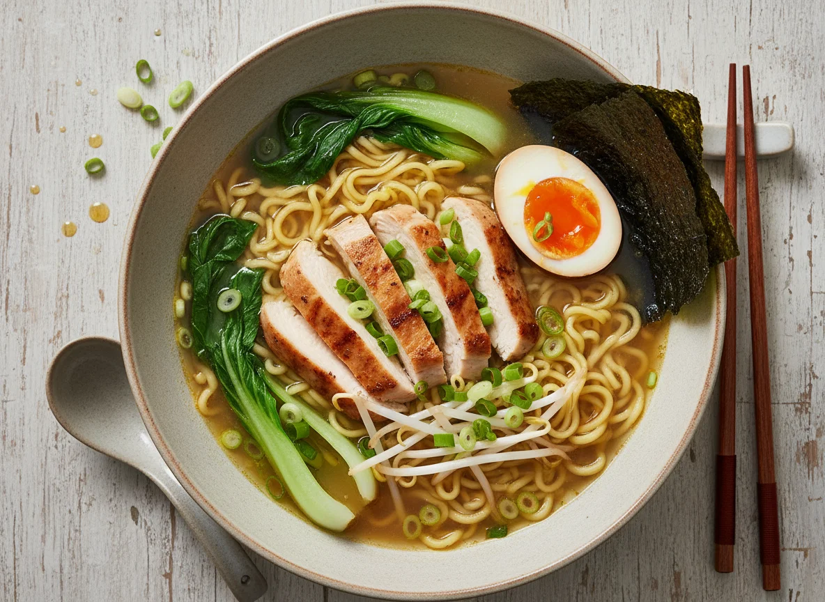 Ramen mit Huhn photo