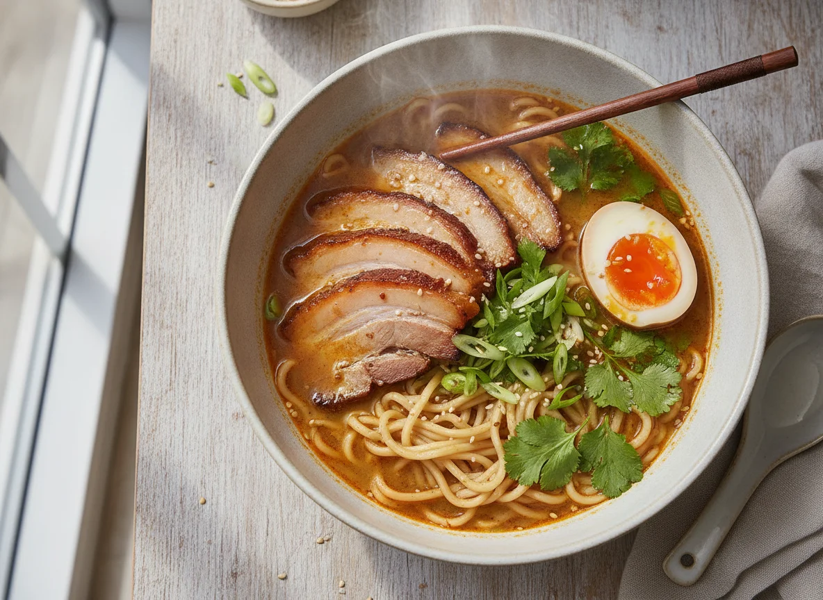 Ramen mit Schweinebauch photo