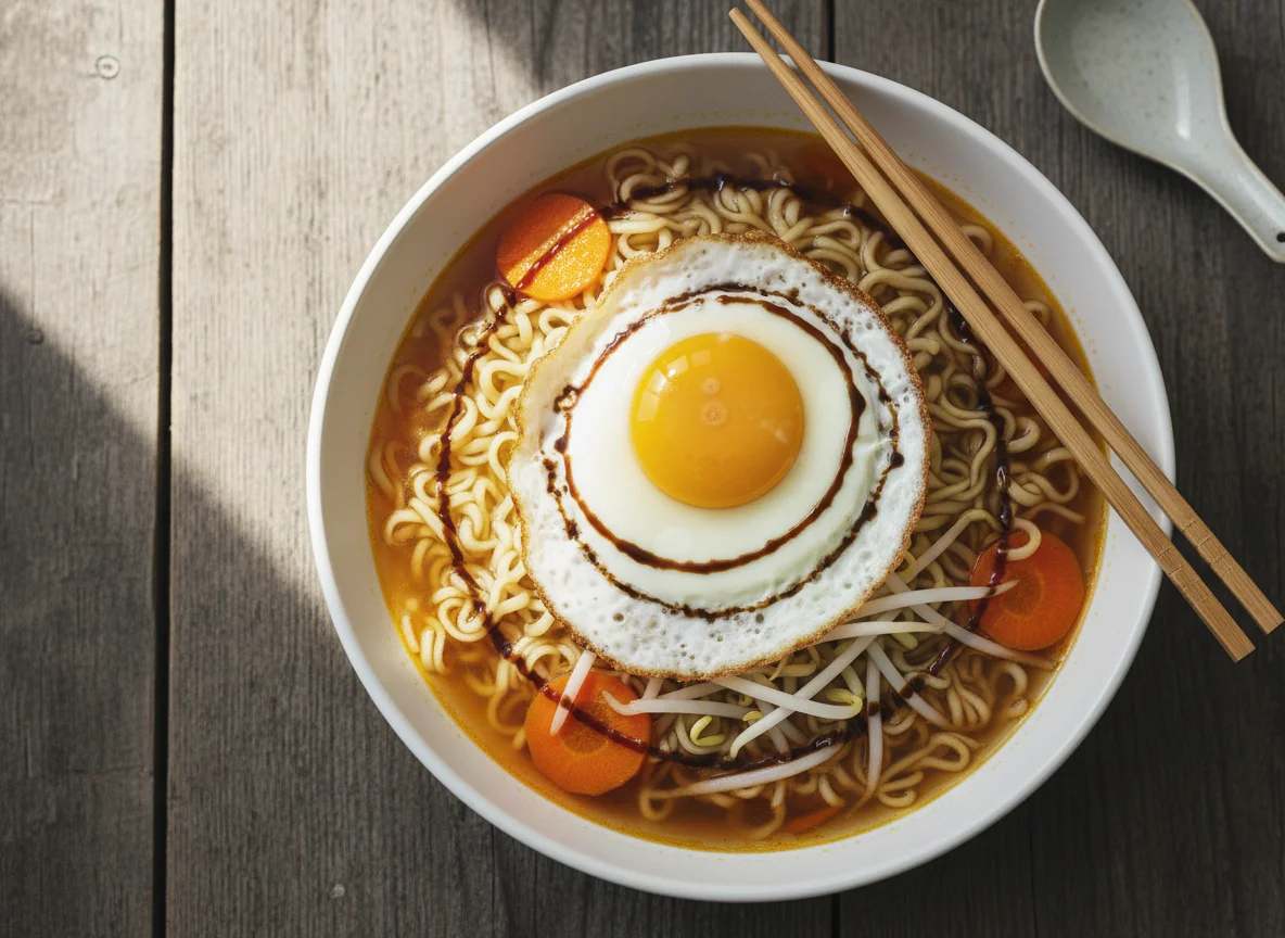 Ramen mit Spiegelei photo