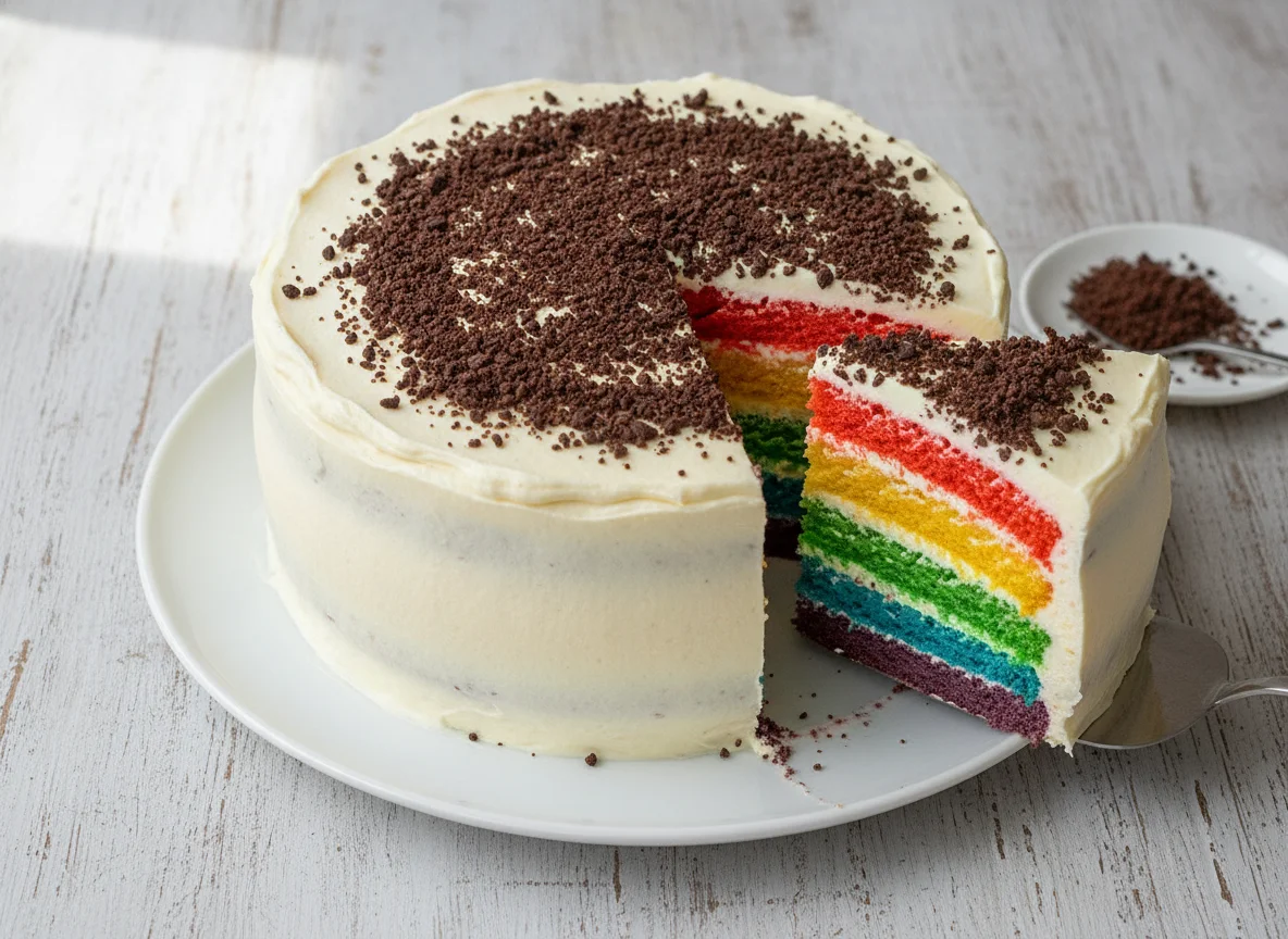 Regenbogentorte photo