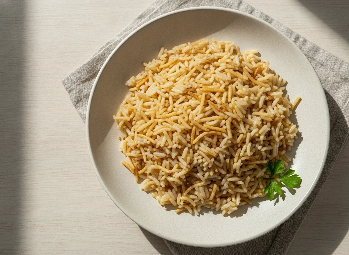 Reis mit Fadennudeln (Türkischer Reis) photo