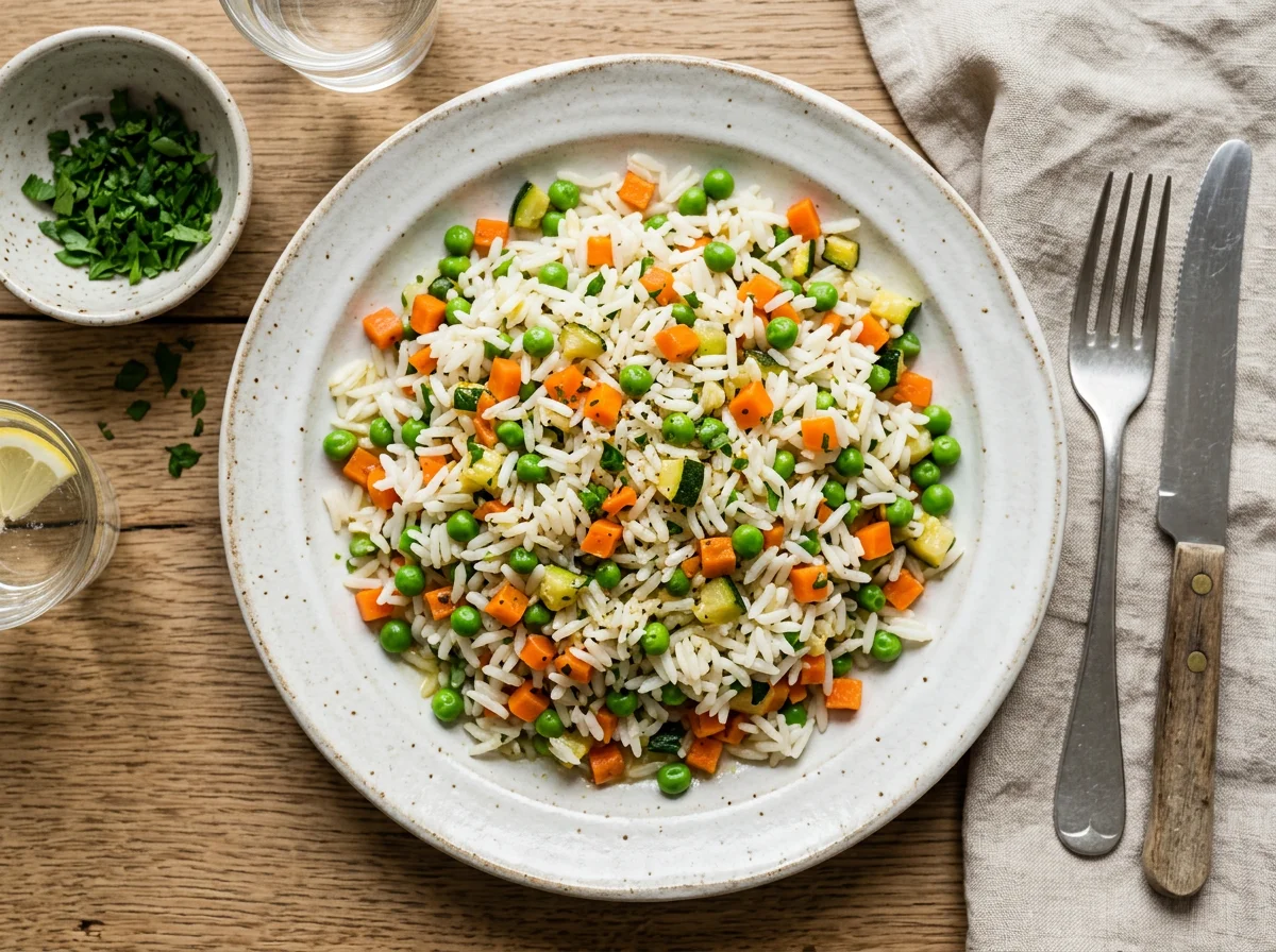 Reis mit Gemüse photo