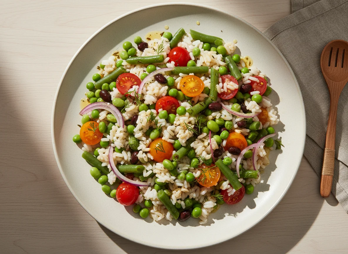 Reis-Gemüse-Salat photo