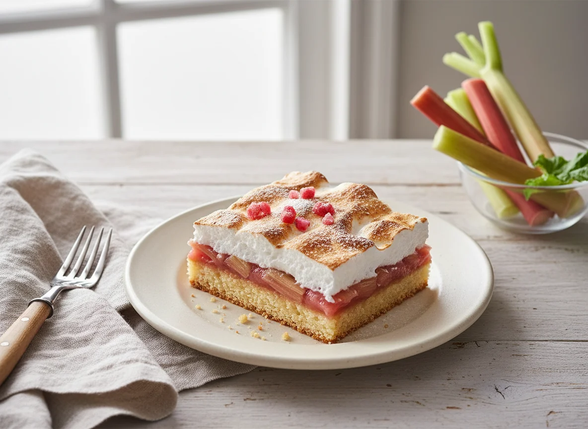 Rhabarber-Baiser-Kuchen photo