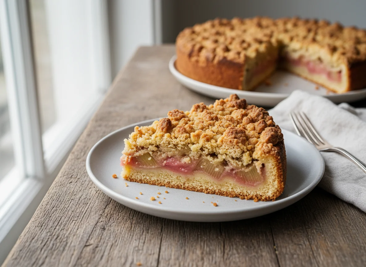 Rhabarber-Streuselkuchen photo