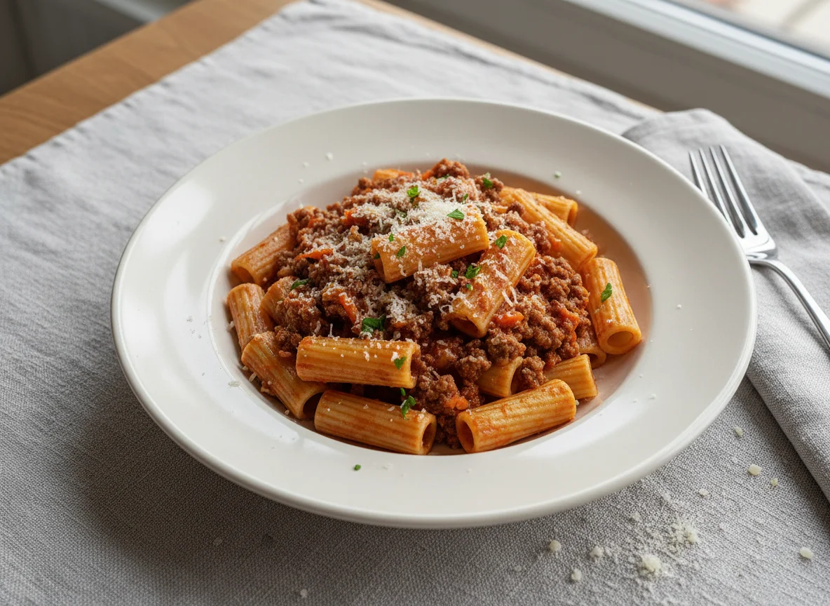 Rigatoni Bolognese photo