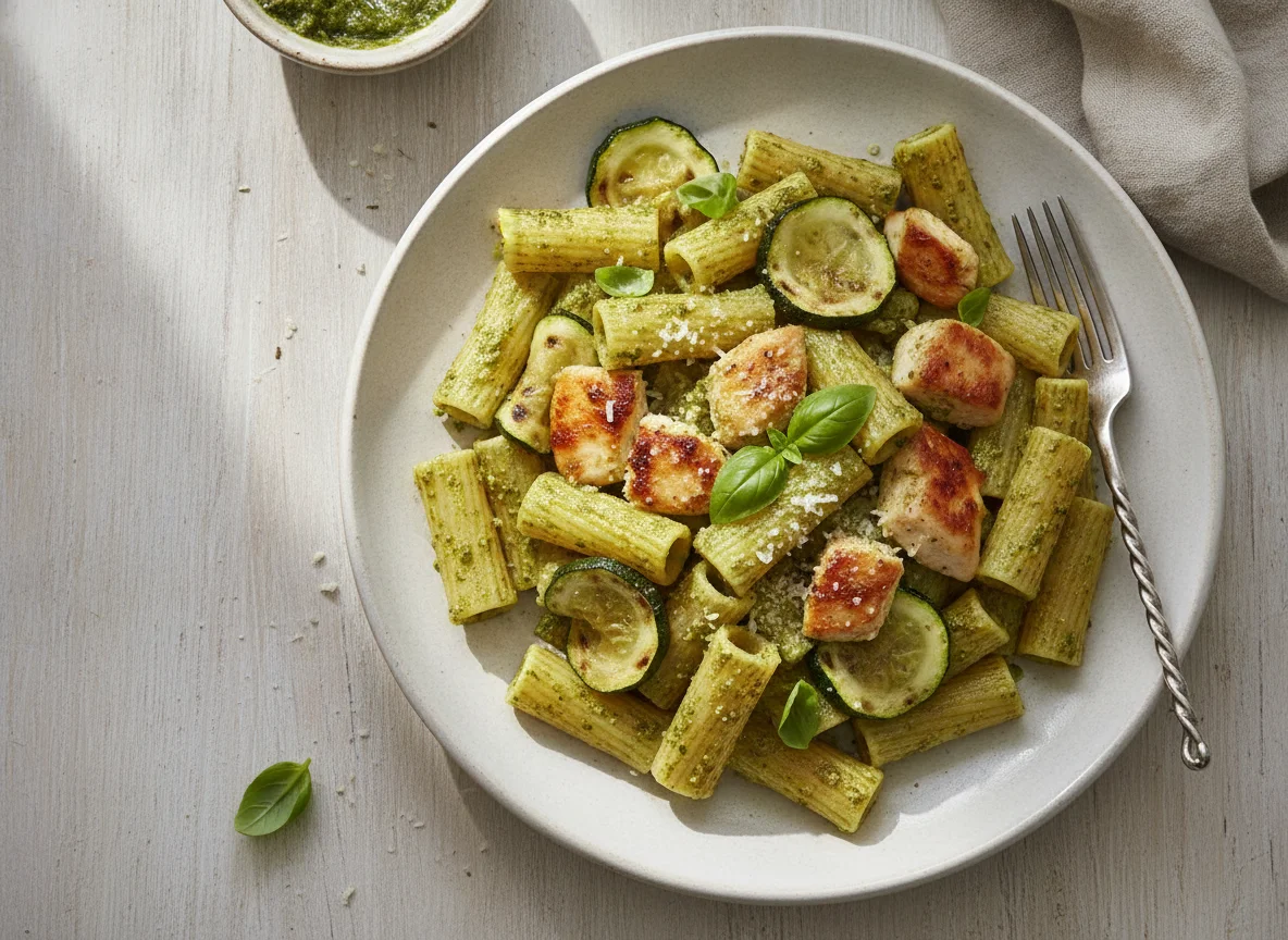 Rigatoni Chicken Pesto photo