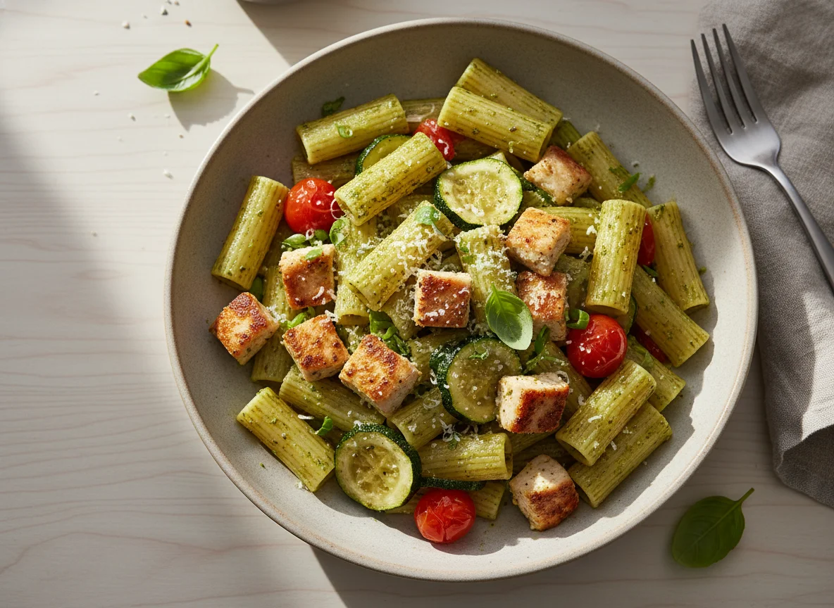 Rigatoni Hähnchen Pesto photo