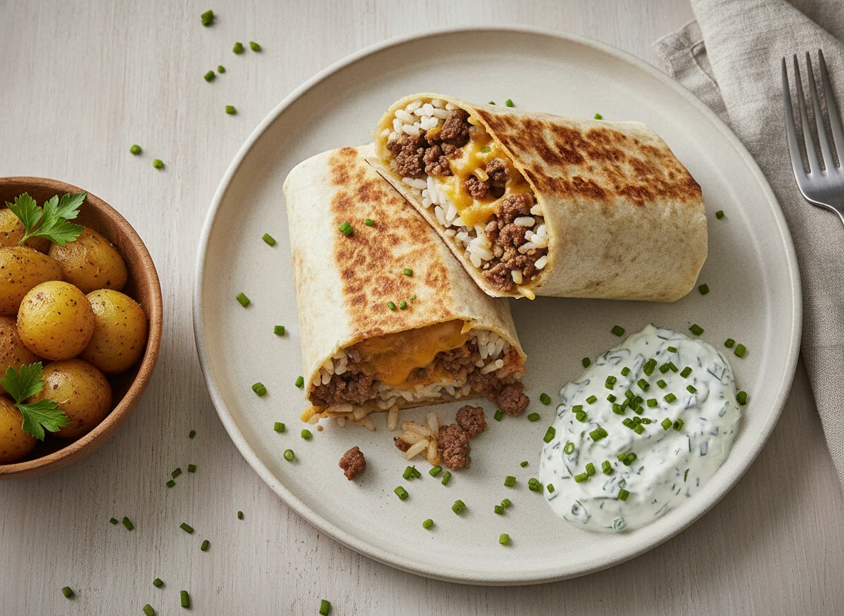 Rinderhackfleisch Burrito photo