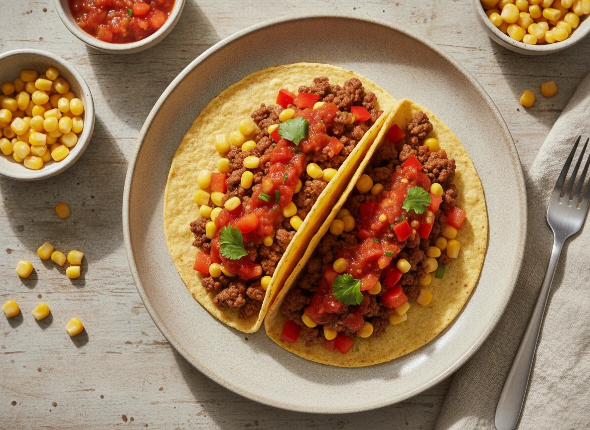 Rinderhackfleisch Taco photo