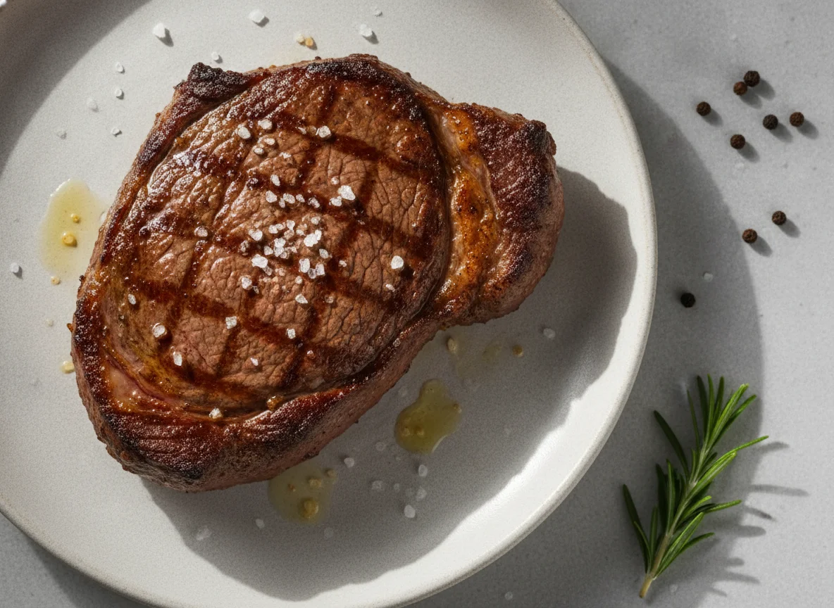 Rindersteak mit Meersalz photo