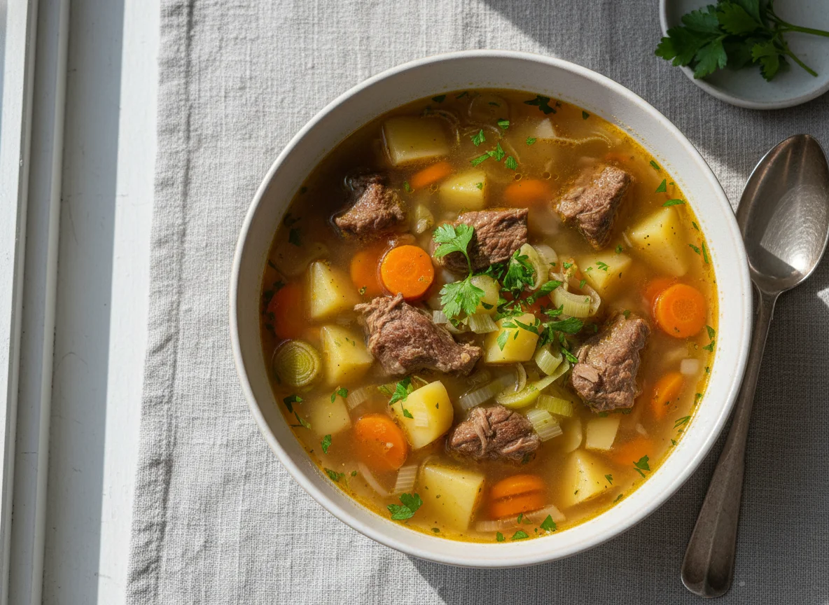 Rindfleisch-Gemüsesuppe photo