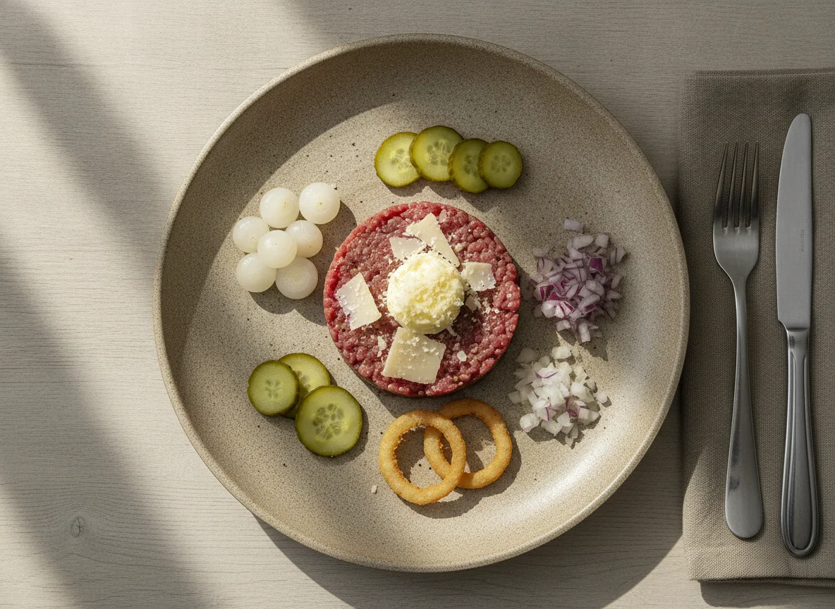 Rindstatar mit Beilagen photo