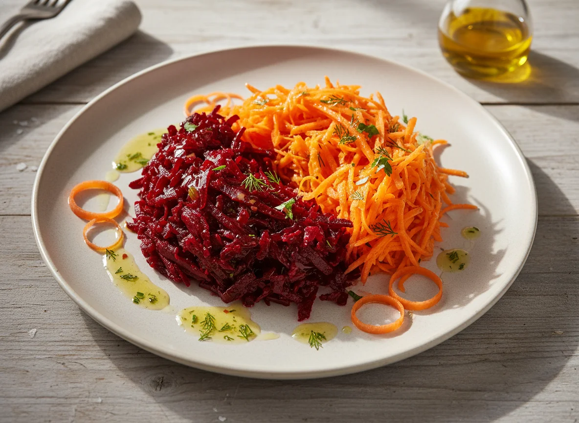 Rote Bete und Karottensalat photo