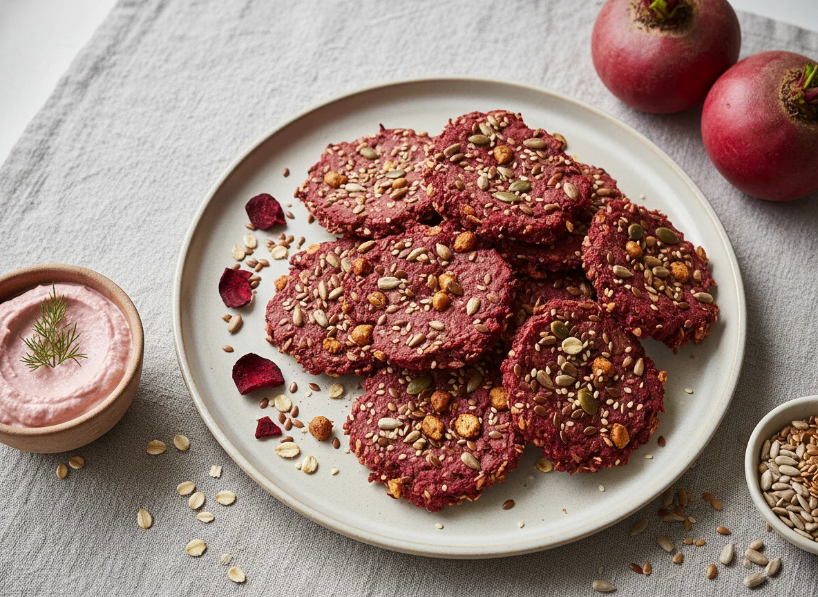 Rote Bete Vollkorn Cracker photo