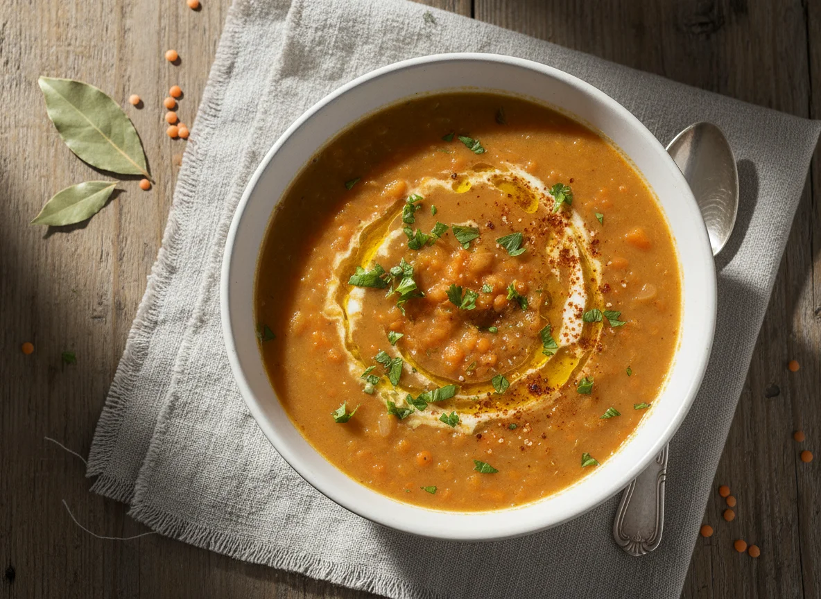 Rote Linsen Cremesuppe photo