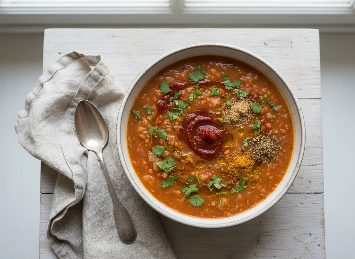 Rote Linsensuppe photo
