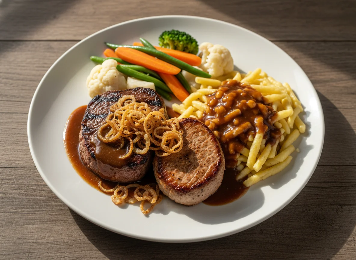 Rumpsteak und Schweinelendchen photo