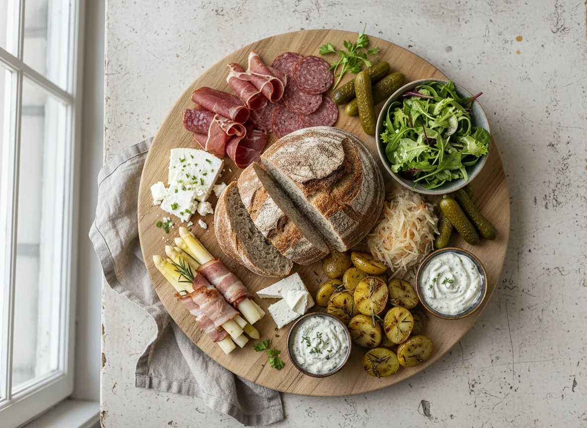 Rustikale Brotzeitplatte photo