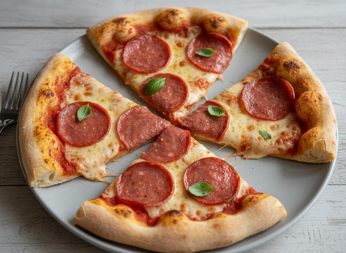 Salami Pizza Stücke photo