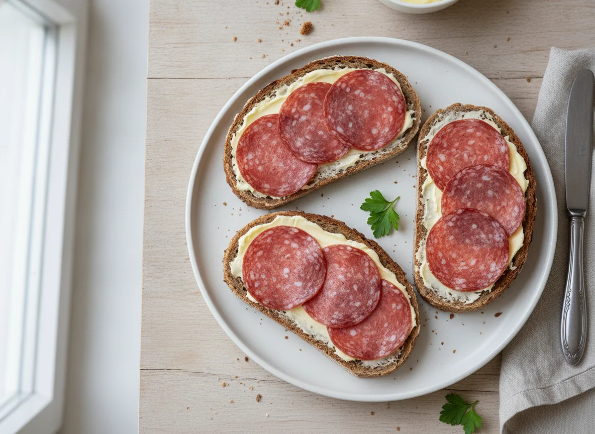 Salami-Butterbrot photo