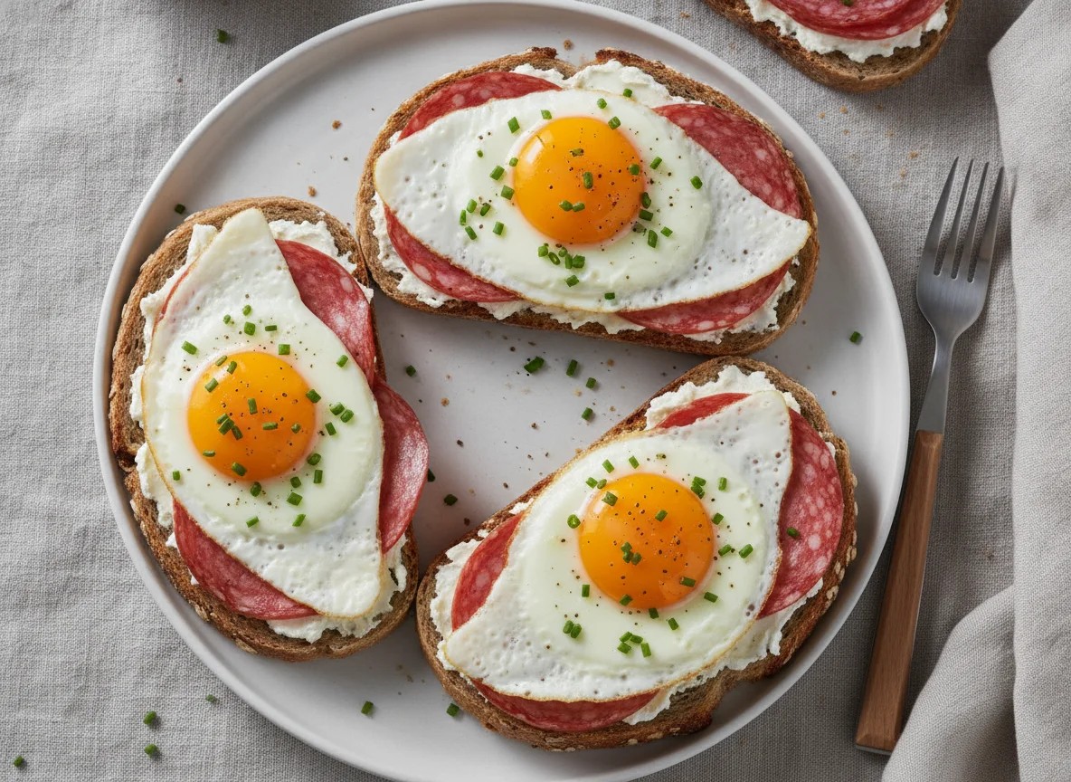 Salami-Ei-Brote photo