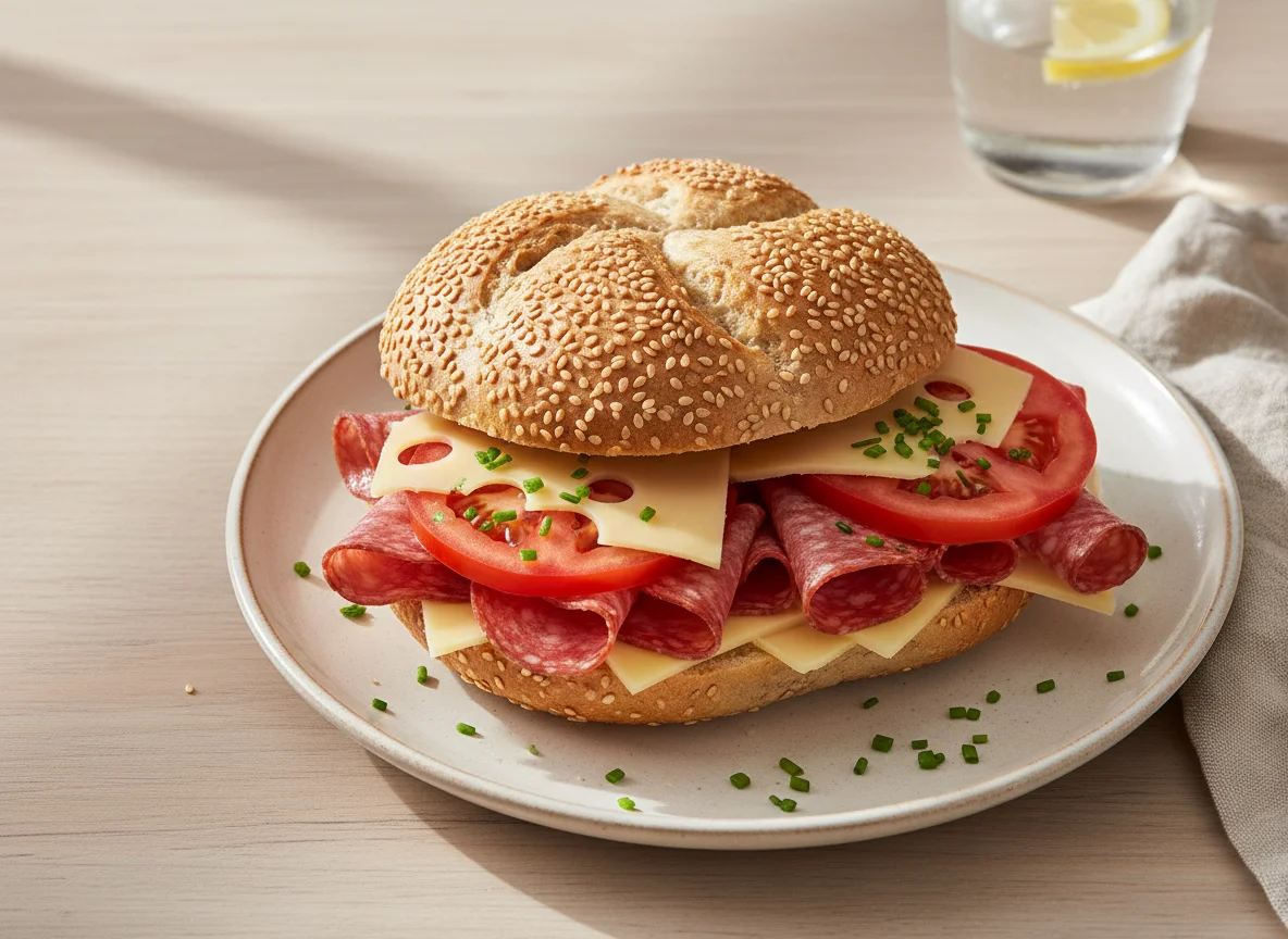 Salami-Käse-Brötchen photo