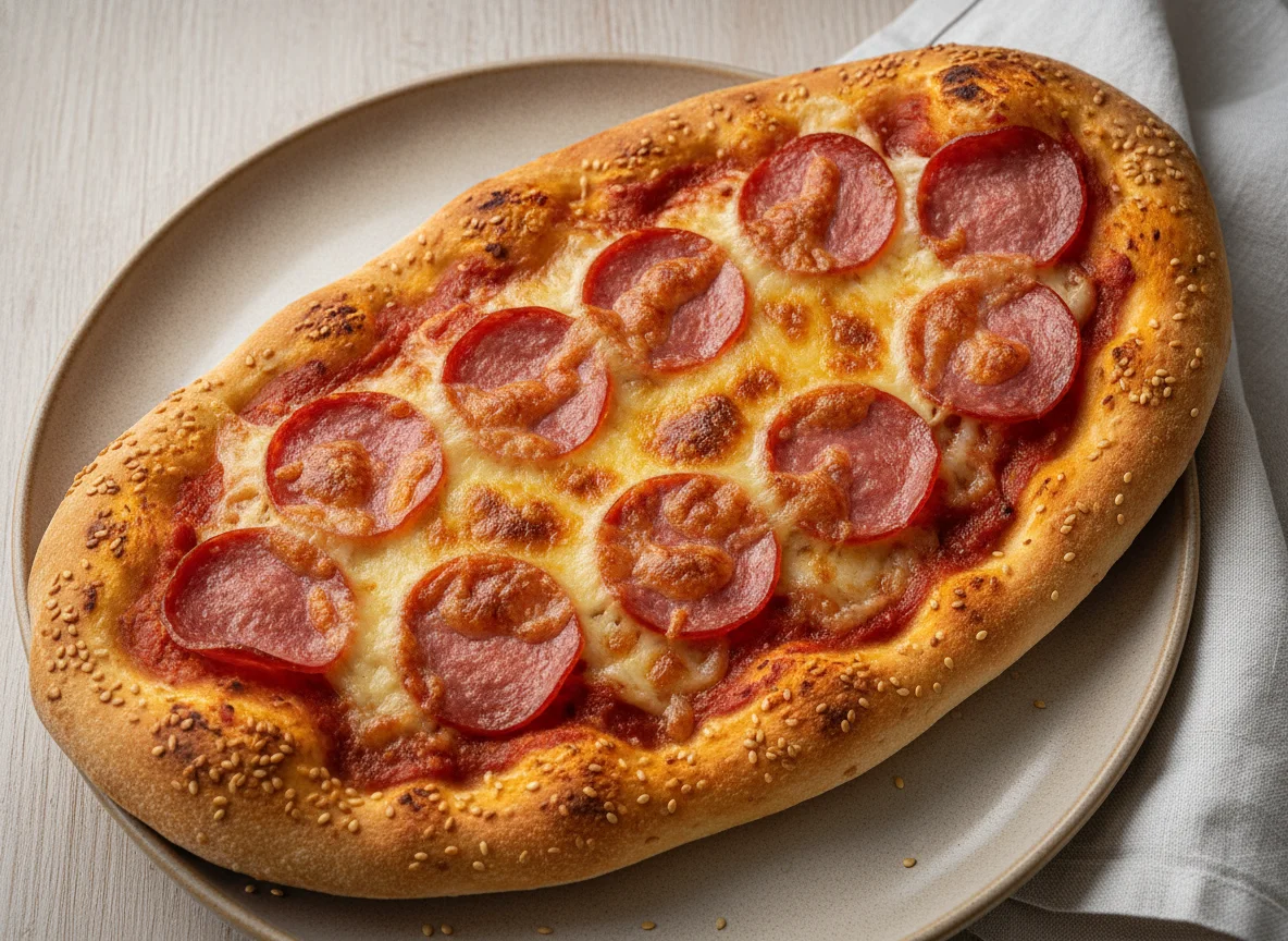 Salami-Pizza-Zunge photo