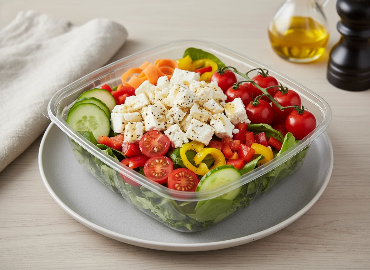 Salat Box mit Feta photo