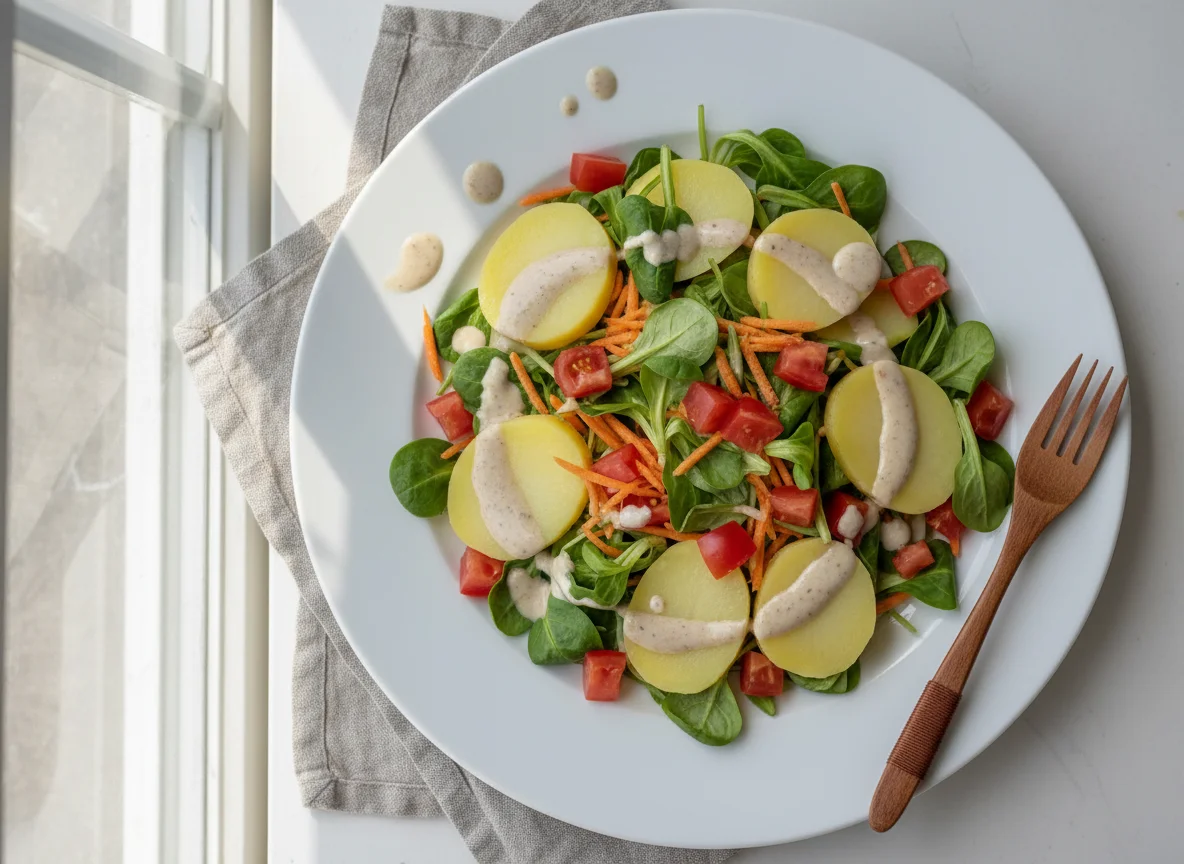 Salat mit Kartoffeln photo