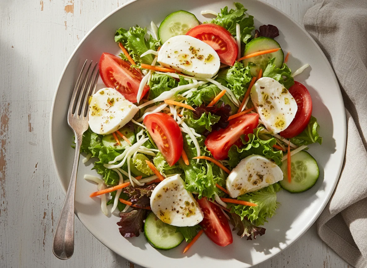 Salat mit Mozzarella photo