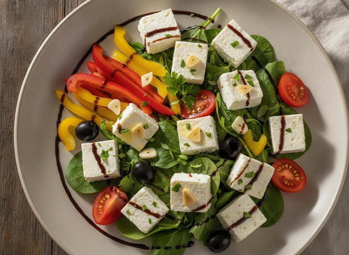 Salat mit Patros Natur Käse photo