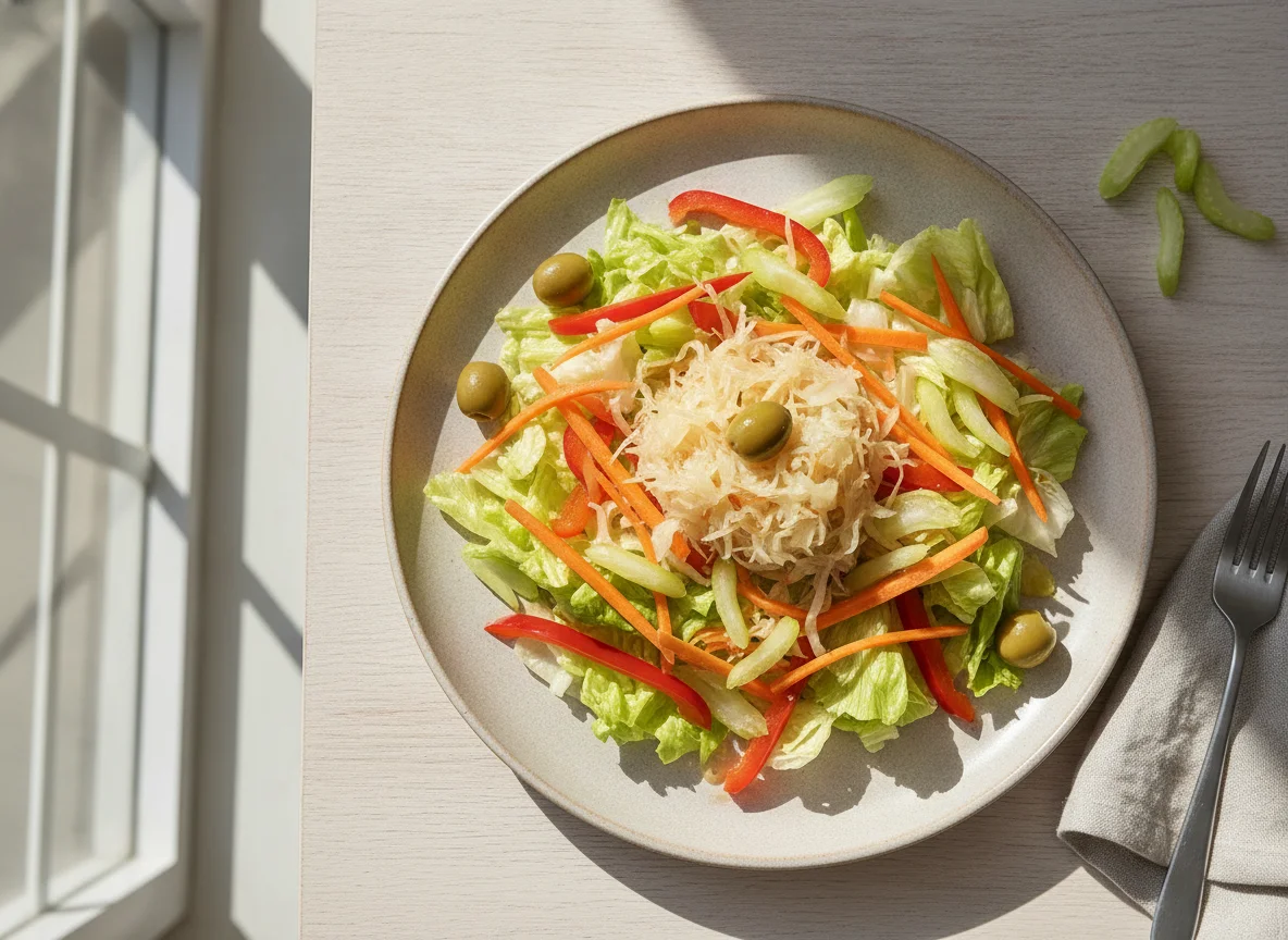Salat mit Sauerkraut photo